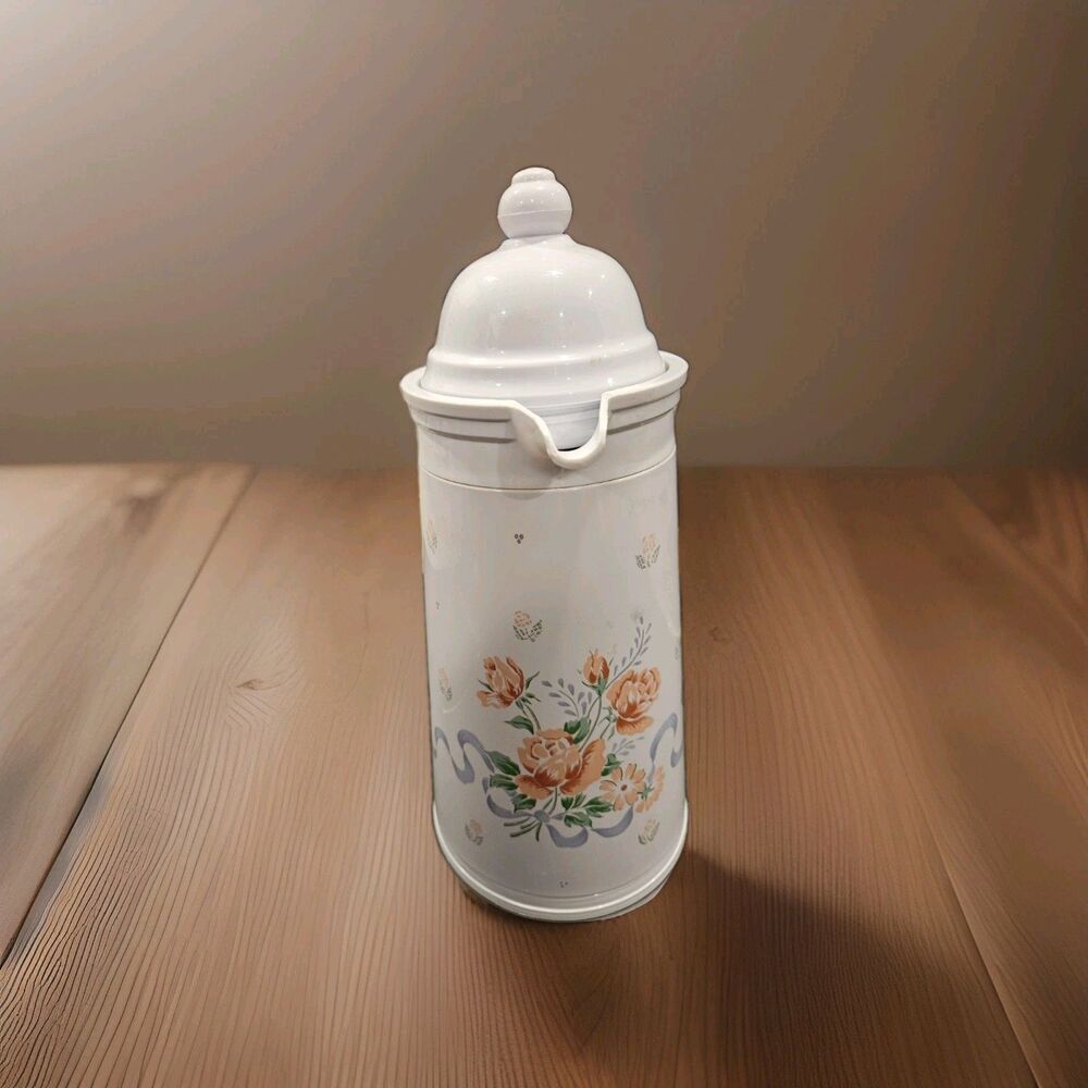 Vintage Phoenix USA Thermique Coffee Carafe Floral Grannycore Cottagecore